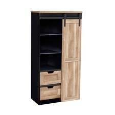 dispensa in legno e acciaio Industrial GABRIELLE