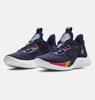 Under Armour Curry Flow 9 Team Basketball Shoes Navy/Multi | eBay