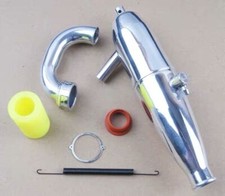 1set Exhaust Pipe Tubing Tuned Side Hand Spring for 1/8 Nitro Engine RC Car