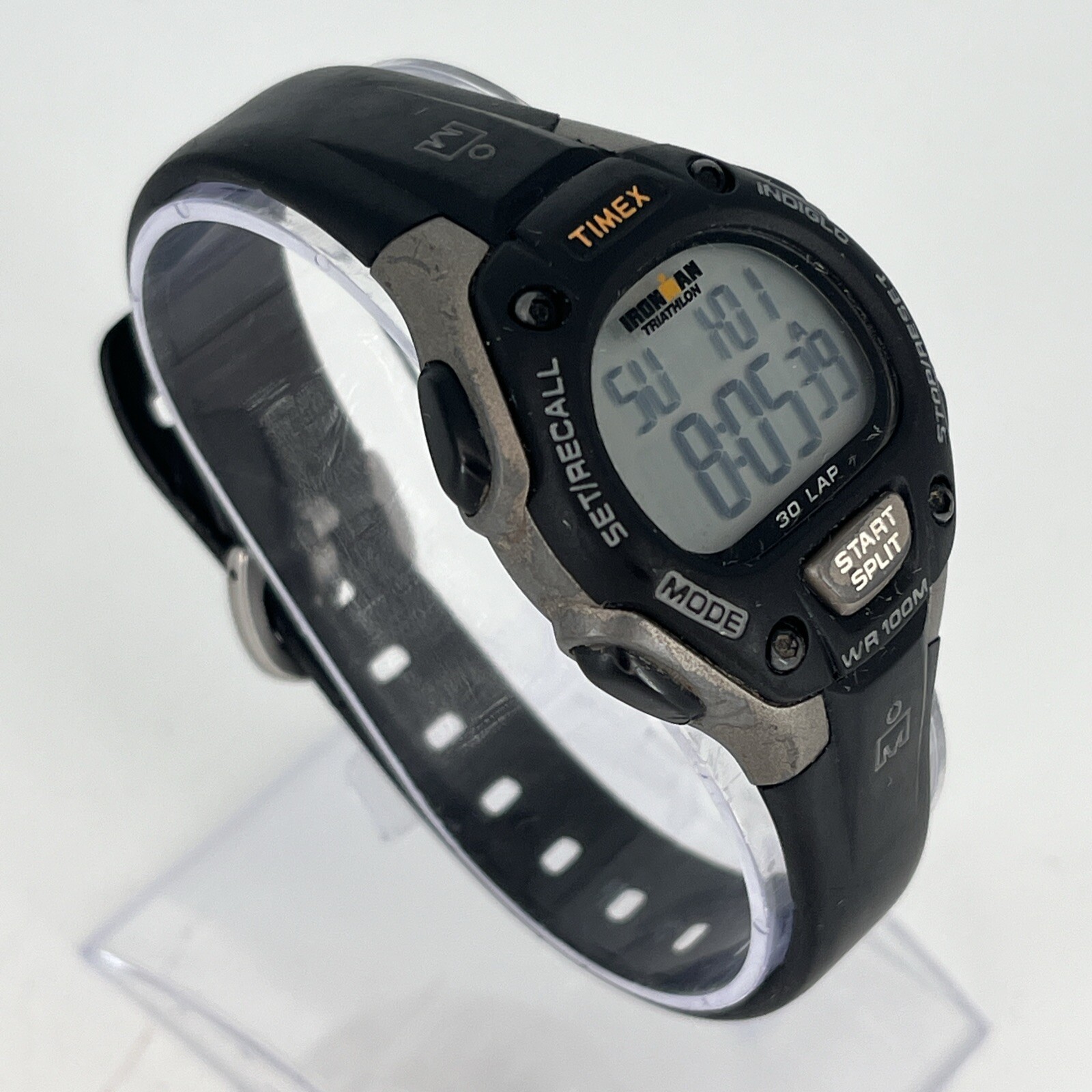 Timex Ironman Triathlon Watch Men Indiglo Black O… - image 3