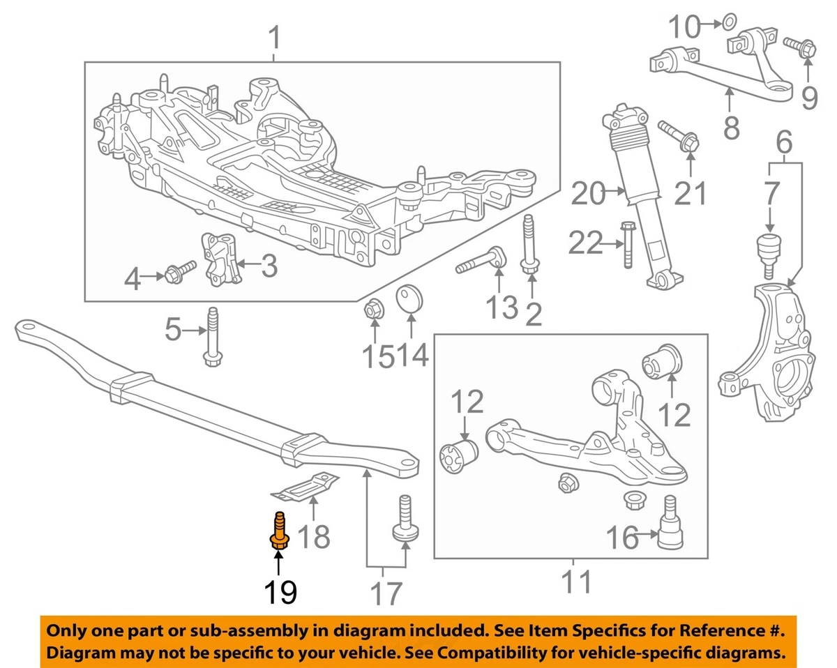 Chevrolet GM OEM 14-18 Corvette Rear Suspension-Spring Bolt 