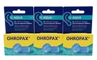 3x Ohropax Aqua 6 Silicone Ear Plugs Noise Cancelling Hearing Protection for Swimming