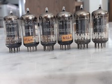 (6) Telefunken Ecc83/12ax7 Tubes Smooth Plate Tv-7 Tested Very Strong