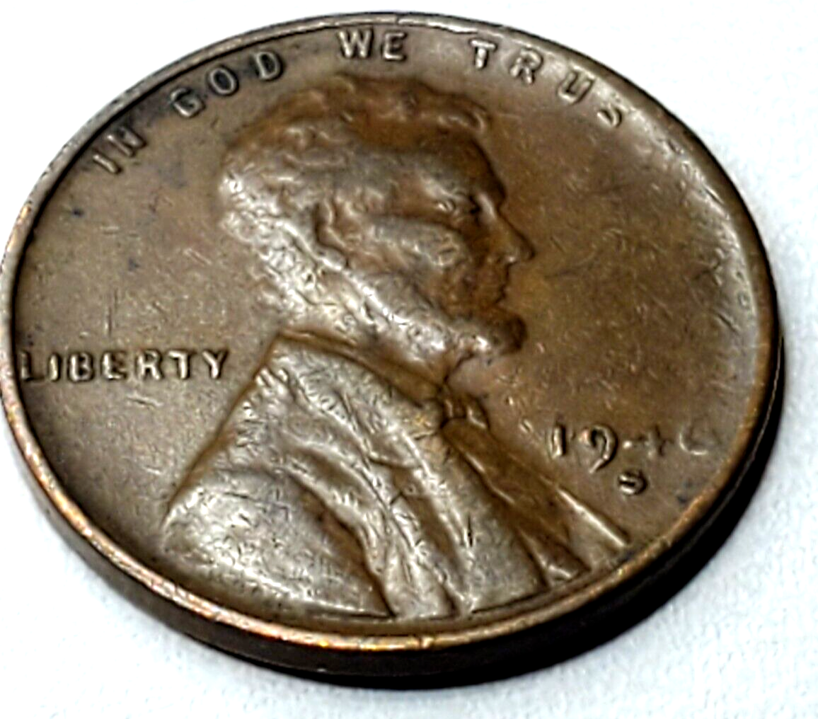 1946 S Lincoln Wheat Penny Extreme Rim Error Letter T and Right