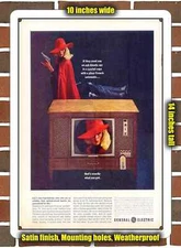 Metal Sign - 1963 General Electric Color Television- 10x14 inches