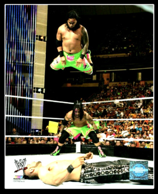 WWE THE USOS OFFICIAL LICENSED 8X10 WRESTLING PHOTO AUTHENTIC PHOTO FILE 3
