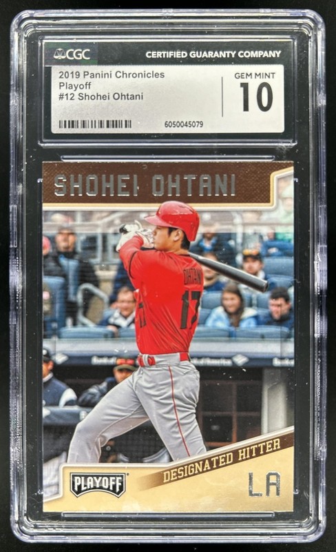 2019 Chronicles Shohei Ohtani Playoff #12 Angels CGC 10 GEM MINT