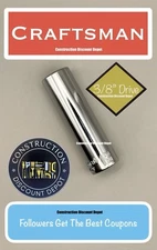 Craftsman 6 Pt 3/8" Drive Chrome Deep 13 MM  Socket CMMT44429 13mm