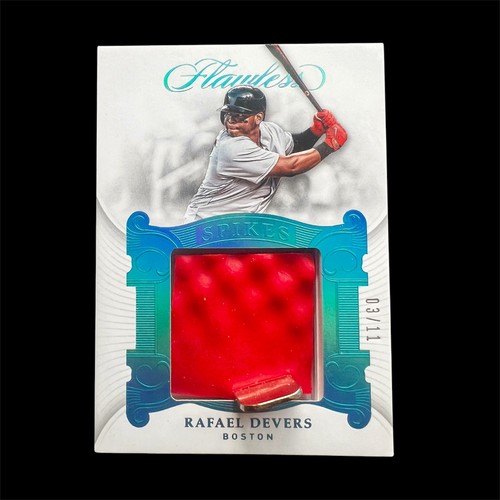 2018 Panini Flawless Rafael Devers Auto SPIKES  #3/11  #SP-RD Sealed 🔥