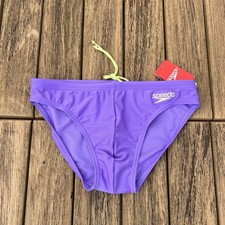 Speedo men purple lilac solar swim brief swimwear size 30 32 34 36 38