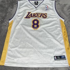 Vintage Reebok Los Angeles Lakers Kobe Bryant #8 XL young Jersey , NWOT