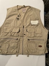 Woolrich Vintage Men's Vest Multi-Pocket Khaki Size XL Utility Fishing Outdoor