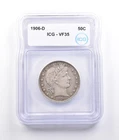 1906-D Barber Half Dollar VF35 ICG PQ *6986