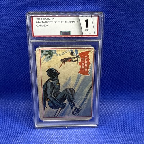 1966 OPC Batman Red Bat #4A Target of the Trapper — Raw