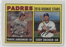 2016 Topps Heritage Rookie Stars Cody Decker Travis Jankowski #174 2u3