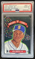 1992 Donruss Triple Play Ken Griffey Jr. Gallery of Stars #GS-8 Mariners PSA 10