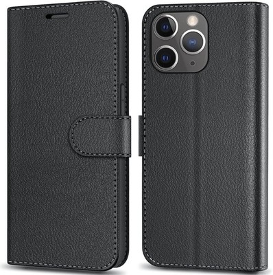 APPLE IPHONE 13 PRO SCHWARZES PU-LEDER-KLAPPETUI FÜR KARTEN A2483