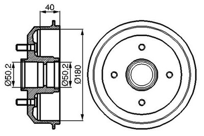 2x Bremstrommel BOSCH 0 986 477 099 für MAZDA ABL PUMA FIESTA ORION FORD KA 121