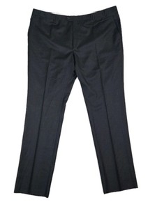 Santorelli *NWOT* Charcoal Gray Luxury Serge Romeo Pants Size 52 Unfinished Hem