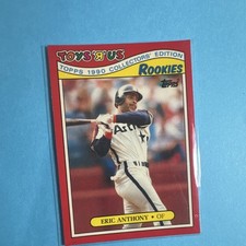 Topps 1990 Toys R Us Rookies Eric Anthony #2 Houston Astros Rookie Baseball Card