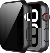 2 Pack All-Around Protective Privacy PC HD Case for Apple Watch Series 10 42Mm,