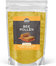 Bee Pollen Powder, 1 Lb, Natural  Nutritious, Slightly Sweet Taste, Oatmeal  C
