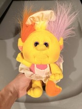 1989 Playskool Hobnobbins Cousin Flashy Plush Doll Troll Vintage Rare