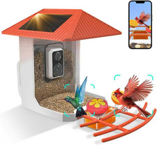 2.5K Smart Bird Feeder with Camera Outdoor Solar Powered, 2.4GHz/5GHz WiFi 1