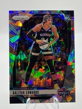 2024 WNBA Panini Prizm - Aaliyah Edwards #70 ICE Prizm RC Rookie Mystics