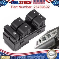 Driver Side Master Power Window Switch For 07 -14 Chevrolet Silverado GMC Sierra