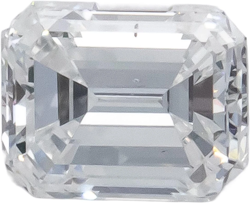 Piedra suelta diamante talla esmeralda 0,70 quilates SI1/D certificado por GIA con informe