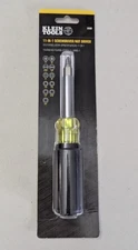 Klein Tools 32500 11-in-1 Screwdriver/Nut Driver Set, 8-Bits 3 Nut Driver Sizes