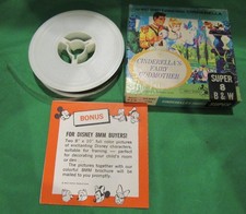 Walt Disney Super 8 film muti bianco e nero 1105 Fata di Cenerentola madrina