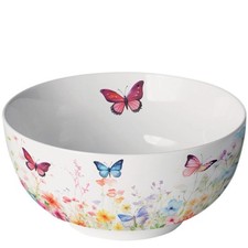 Schale mit Schmetterlinge & Blumen Porzellan ...