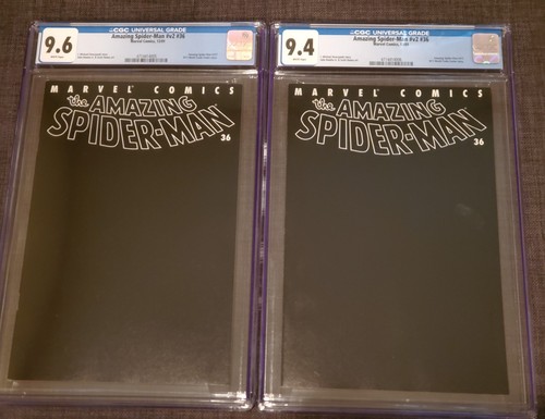 AMAZING SPIDER-MAN #36 CGC 9.6 & 9.4 MARVEL COMICS 2001*9/11 WTC