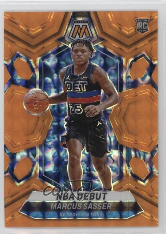2023-24 Panini Mosaic NBA Debut Fluorescent Orange Prizm 8/25 Marcus Sasser 1kn1