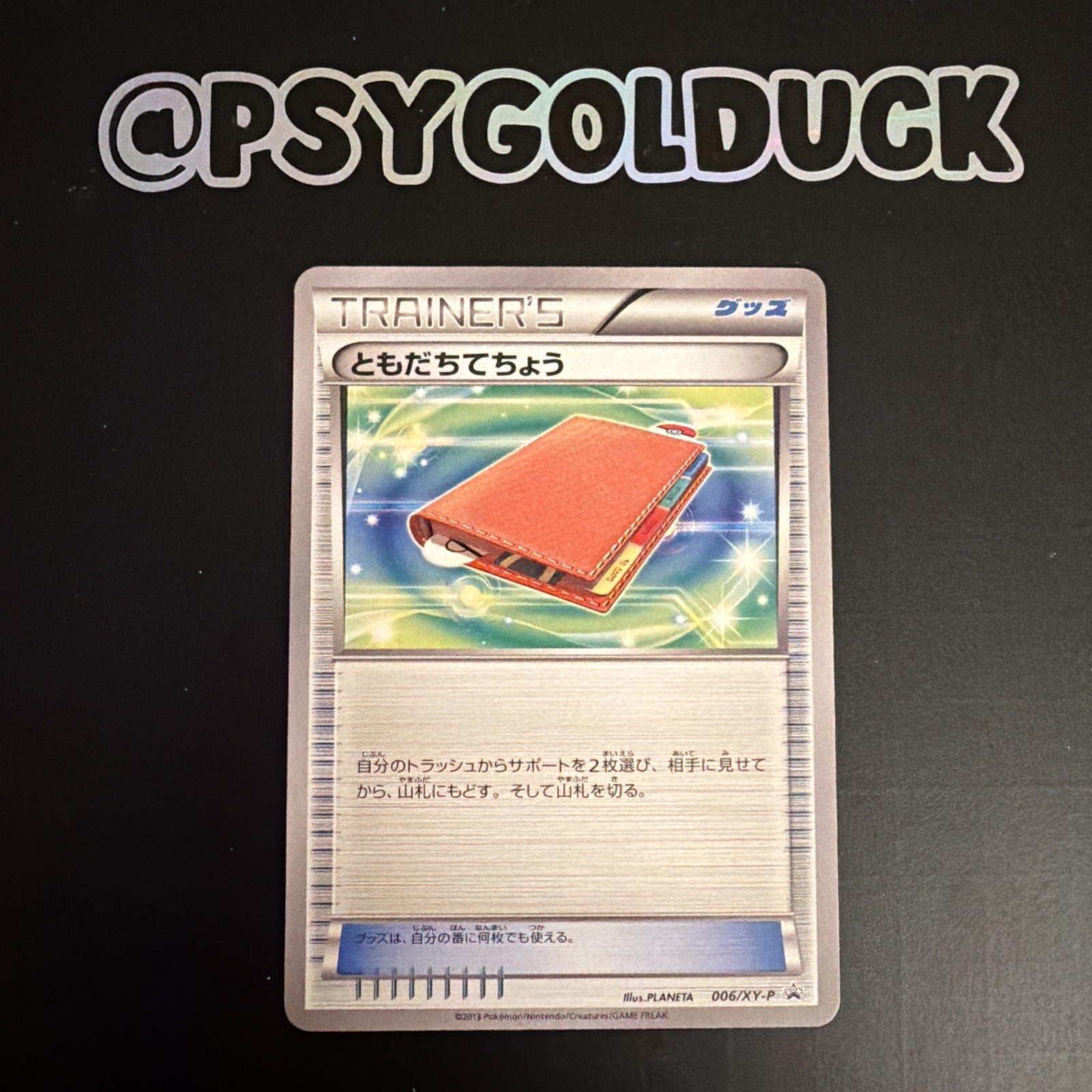 Pokemon Japanese Card Non-Holo Trainer PAL PAD 006/XY-P 