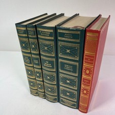 JFK, Agatha Christie, Dickens International Collectors Library Book Set Lot (5x)