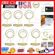 Elegant Gold Place Card Holders - 20pcs Mini Table Number Stands for Events