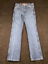 Wrangler Vintage Light Wash Straight Leg Jeans, Size 33x34