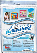 The Warm Company Steam-A-Seam 5417 Lite 2 Double Stick Fusible Web 9"X12" Sheets