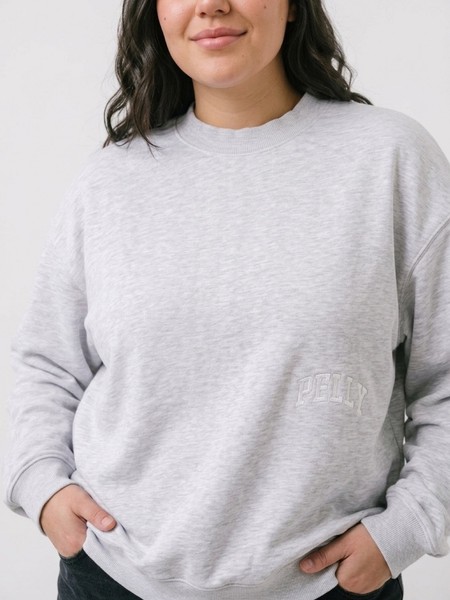 Ena Pelly Athleisure Sweatshirt - Grey Pelly Logo Women's AU 8