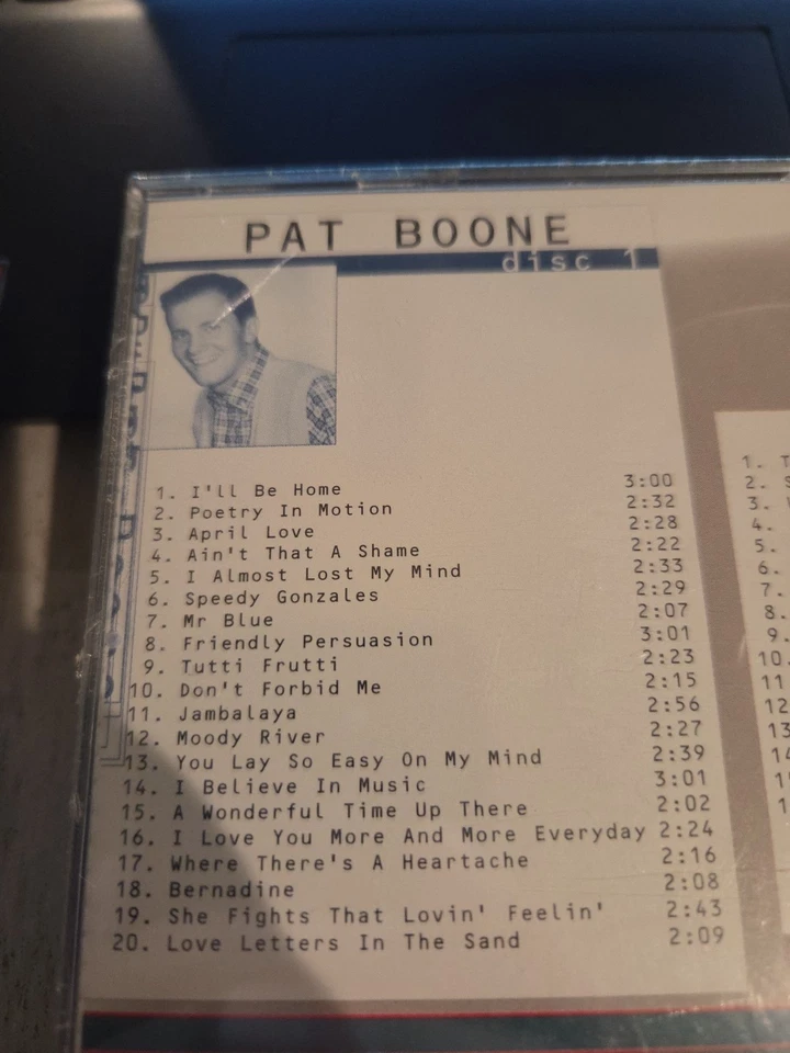 CD 40 - Pat Boone - Andy Williams - 2 CD set - Master Tone - Image 2 of 3