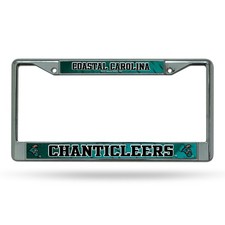 NCAA Coastal Carolina Chanticleers Standard Chrome License Plate Frame