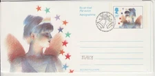 GB Stamps Aerogram / Air Letter APS63 - 26p Christmas Pantomime Fairy 1985 USED
