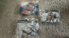 LEGO HERO FACTORY 6216 JAWBLADE,7164 PRESTON STORMER & 7168 DUNKAN BULK