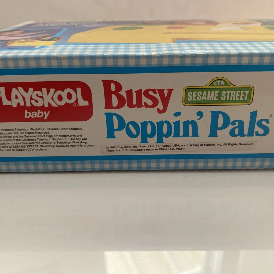 Monstruo de galletas vintage 1986 Playskool Poppin Pals Muppets Bert Ernie Big Bird Foto 3 de 4