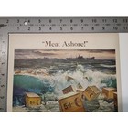 1943 Meat Ashore Print Ad Crates Canned Meat Wartime Food Supply 1940s Ephemera — photo 5