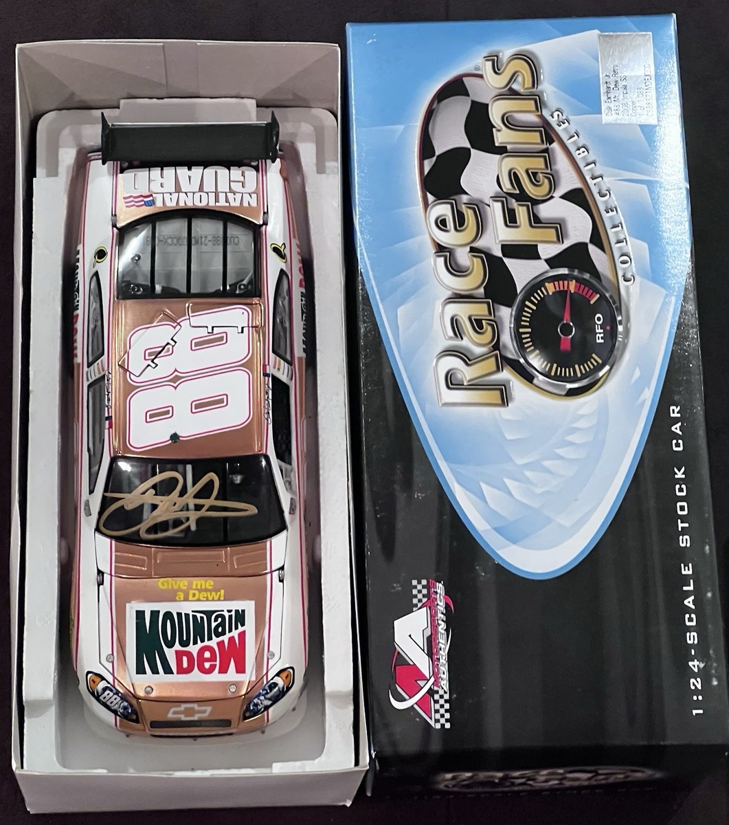 Dale Earnhardt Jr PSA Signed #88 Mountain Dew Retro Copper 1/24
