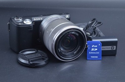 Sony Alpha NEX-5N 16.1MP Digital Camera Black 18-55mm Lens Japanese Only #L81